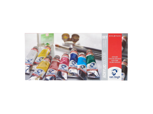 Set of Acrylic Colour paints - Van Gogh - 10 colors x 40 ml