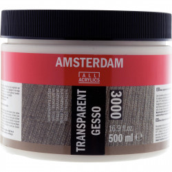 Gesso primer - Amsterdam - transparent, 500 ml