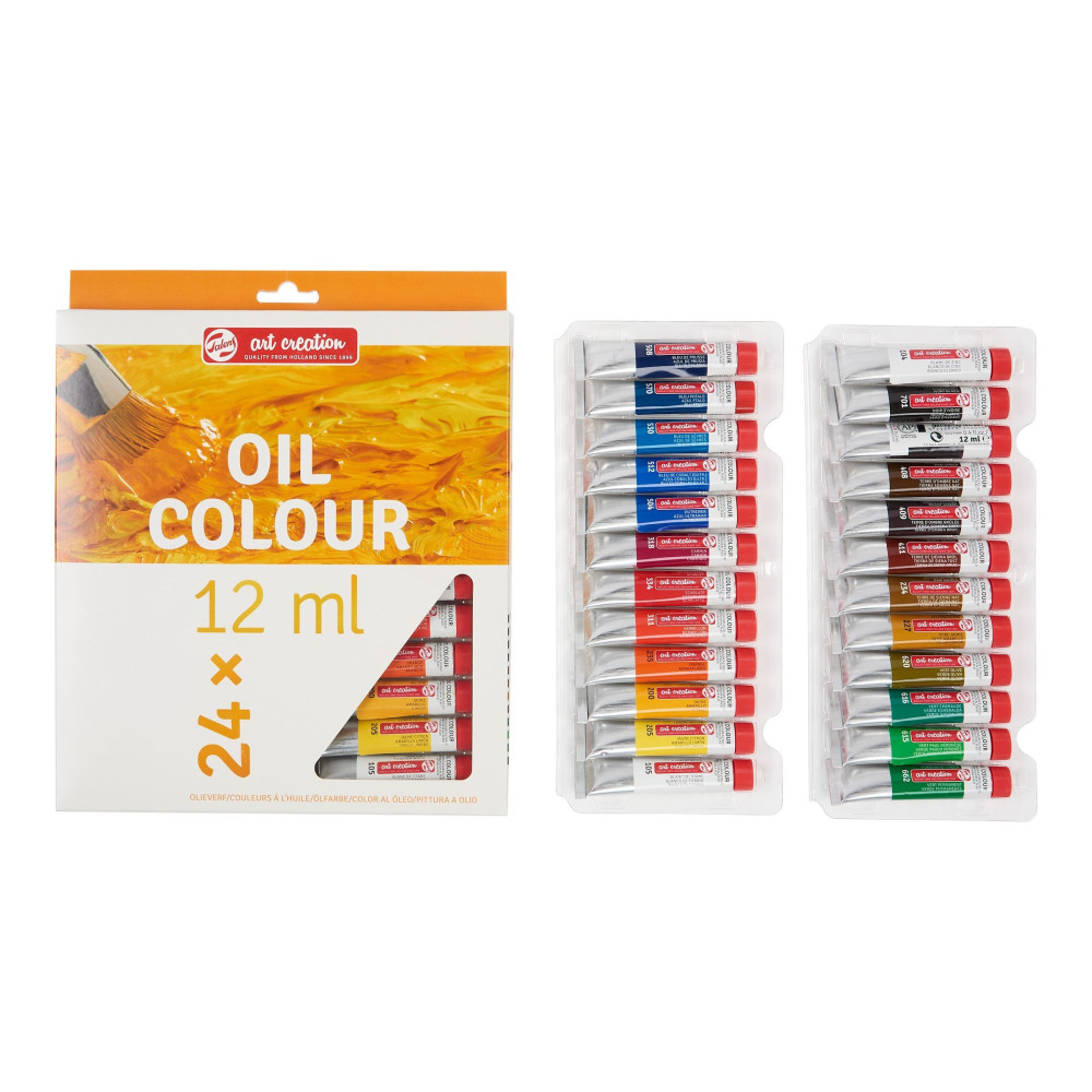 Zestaw farb olejnych w tubkach - Talens Art Creation - 24 kolory x 12 ml
