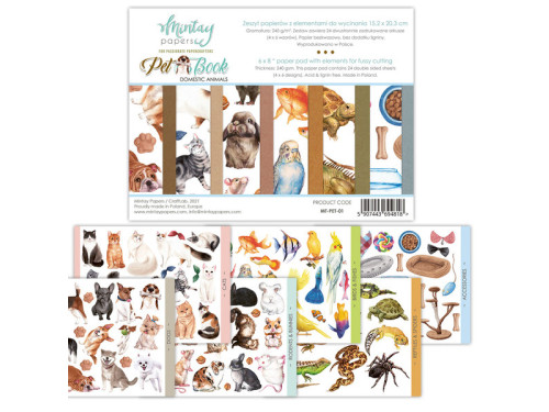 Elements for cutting 15,2 x 20,3 cm - Mintay - Pet Book