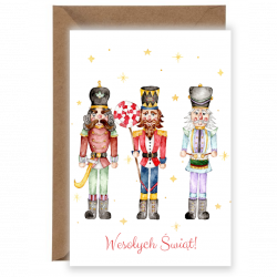 Greeting, Christmas card - Nutcracker, A6