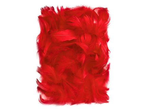 Piórka dekoracyjne - DpCraft - czerwone, 10 g