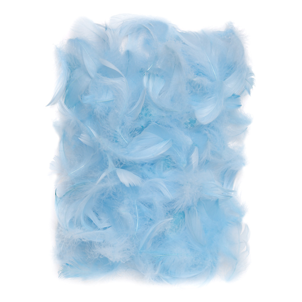 Decorative feathers - DpCraft - blue, 10 g