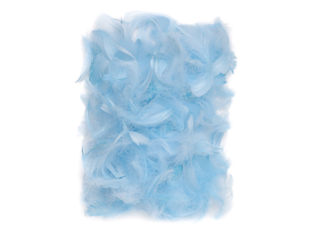 Decorative feathers - DpCraft - blue, 10 g