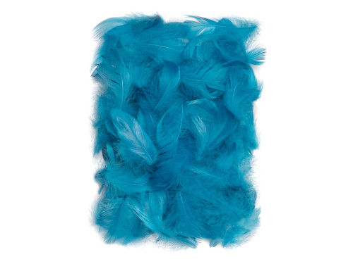 Decorative feathers - DpCraft - turquoise, 10 g