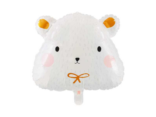 Foil balloon Polar bear - 51 x 45 cm