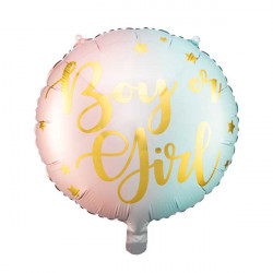 Foil balloon Boy or Girl - 35 cm