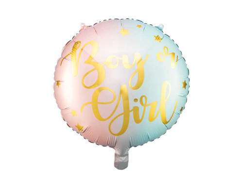 Foil balloon Boy or Girl - 35 cm