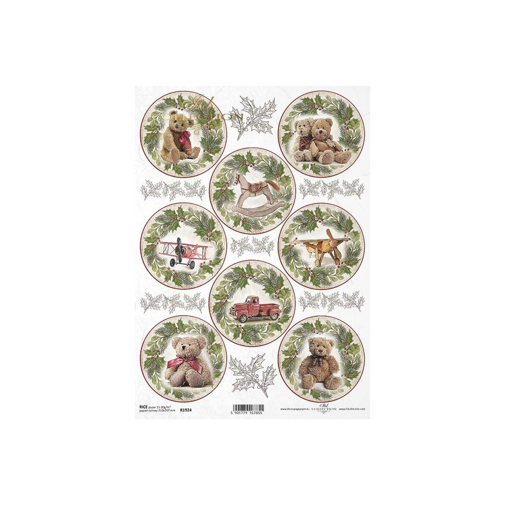 Decoupage rice paper A4 - ITD Collection - R1924