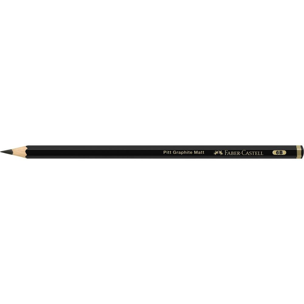 Ołówek grafitowy Pitt Graphite Matt - Faber-Castell - 6B