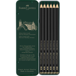  Faber-Castell PITT Graphite 6B Crayon : Office Products