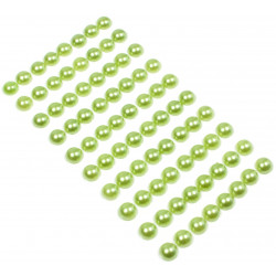 self-adhesive pearls 10 mm 80 pcs green