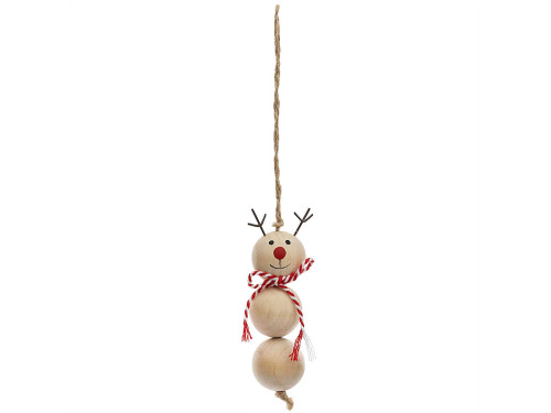 Wooden Christmas pendant Reindeer - Rico Design - 9 cm