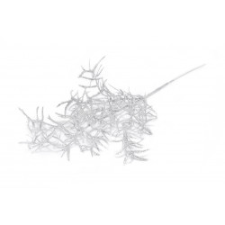 Twig with glitter - silver, 30 cm