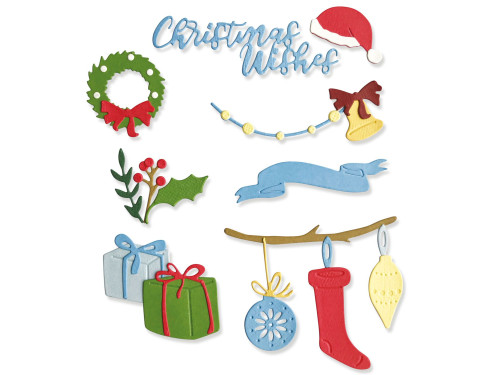Thinlits cutting die - Sizzix - Christmas Decorations, 20 pcs