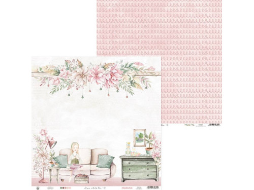 Papier do scrapbookingu 30,5 x 30,5 cm - Piątek Trzynastego - Let your creativity bloom, 01