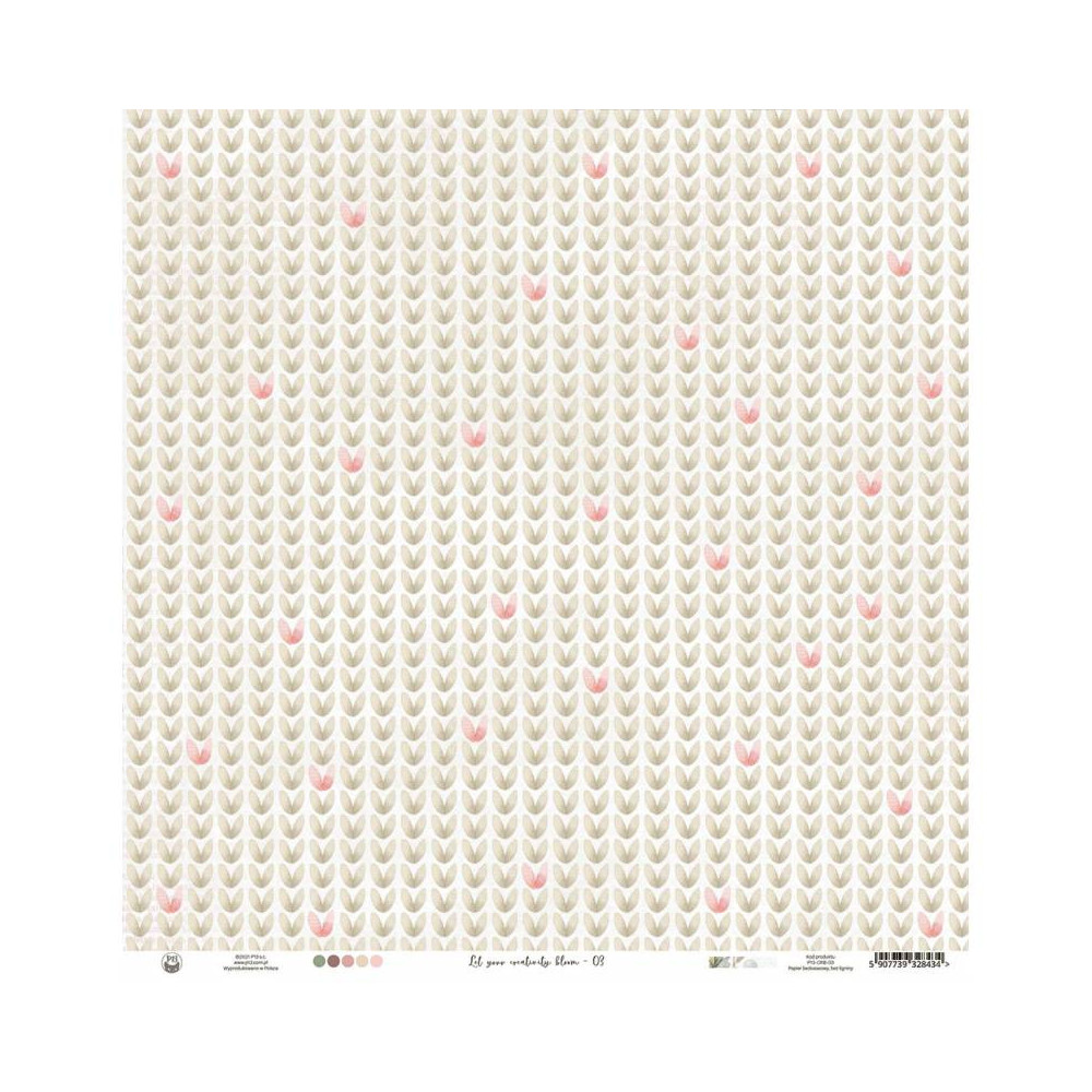 Scrapbooking paper 30,5 x 30,5 cm - Piątek Trzynastego - Let your crativity bloom, 03