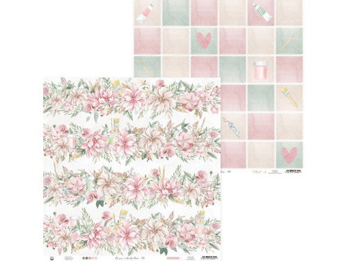 Scrapbooking paper 30,5 x 30,5 cm - Piątek Trzynastego - Let your crativity bloom, 04