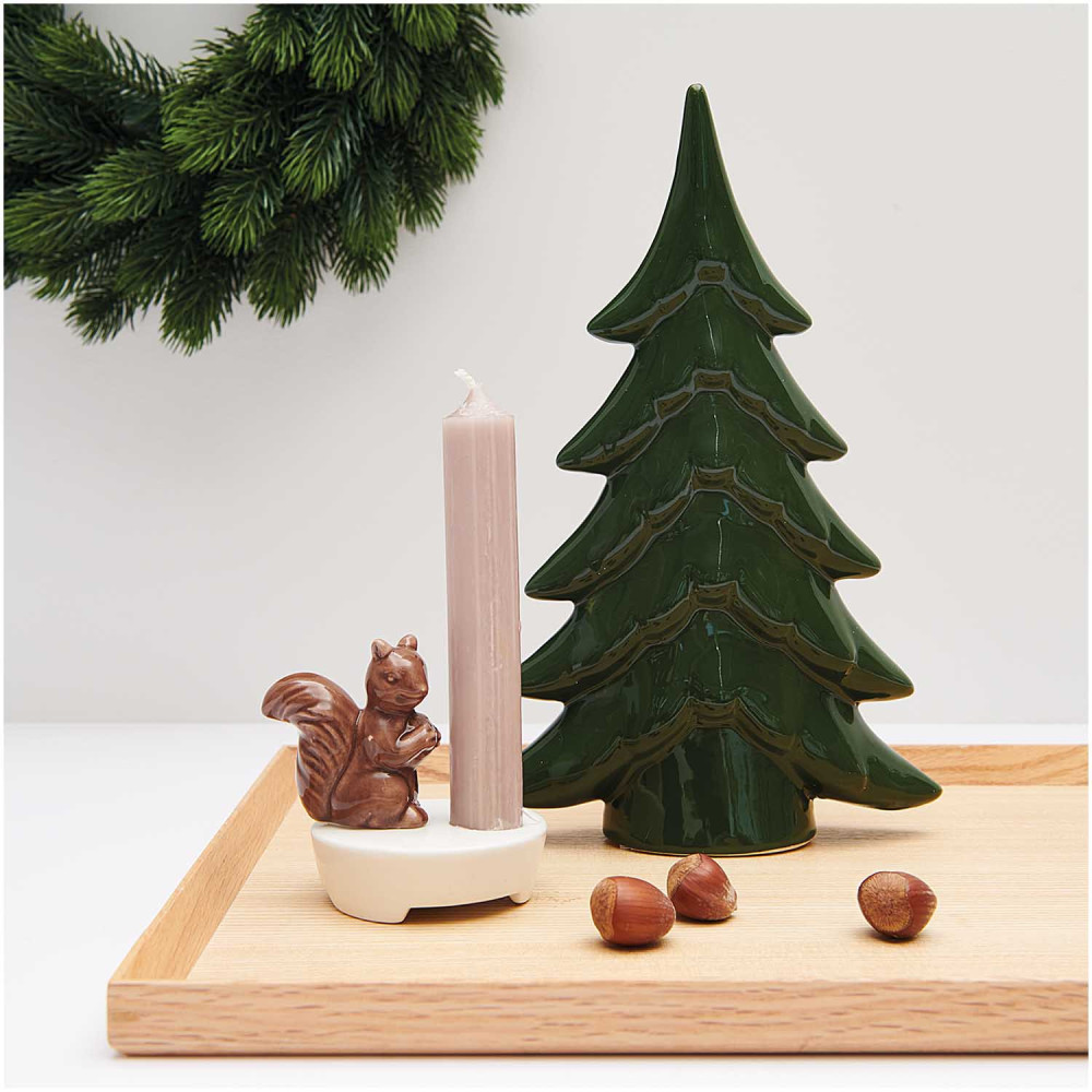 Ceramic Christmas tree - Rico Design - green, 27.5 cm