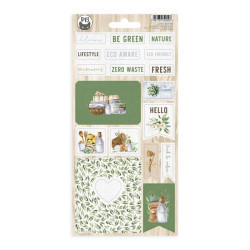 Set of cardboard stickers 10,5 x 22 cm - Piątek Trzynastego - There is no Planet B 01