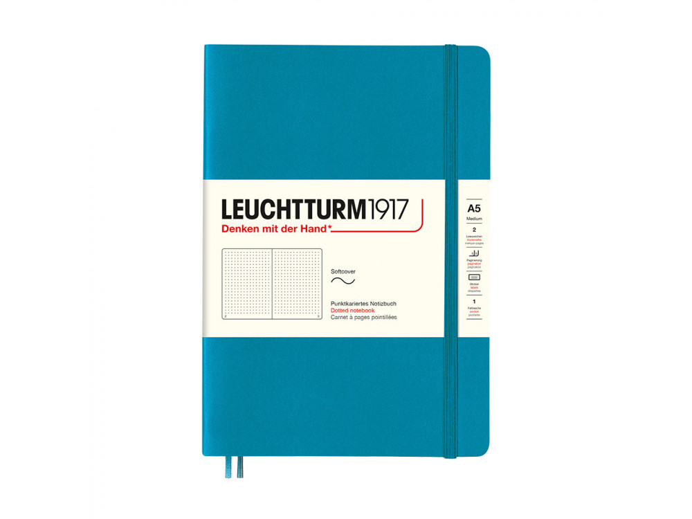 Notebook A5 - Leuchtturm1917 - dotted, soft cover, Ocean, 80 g/m2