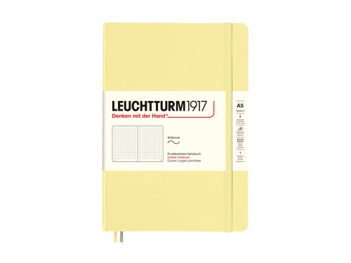 Notebook A5 - Leuchtturm1917 - dotted, soft cover, Vanilla, 80 g/m2