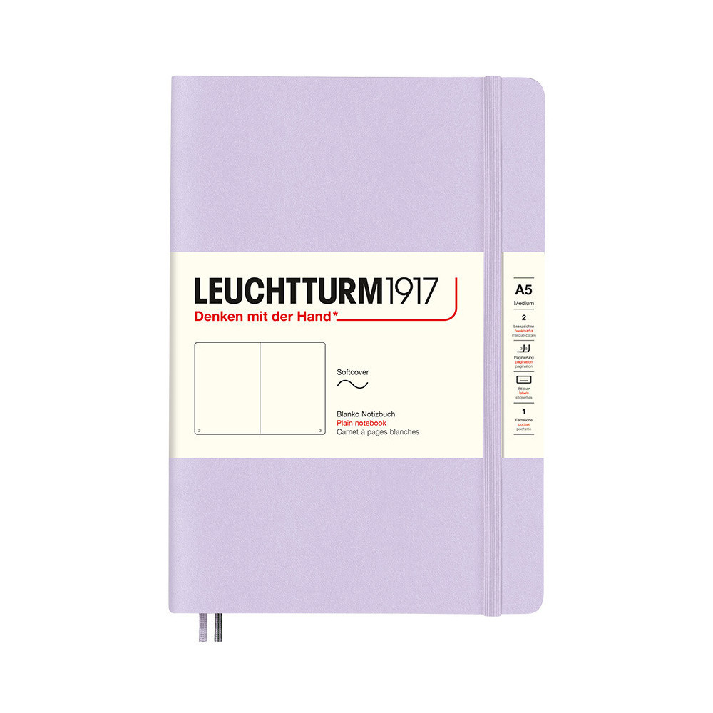 Notatnik Smooth Colours A5 - Leuchtturm1917 - gładki, miękka okładka, Lilac, 80 g/m2