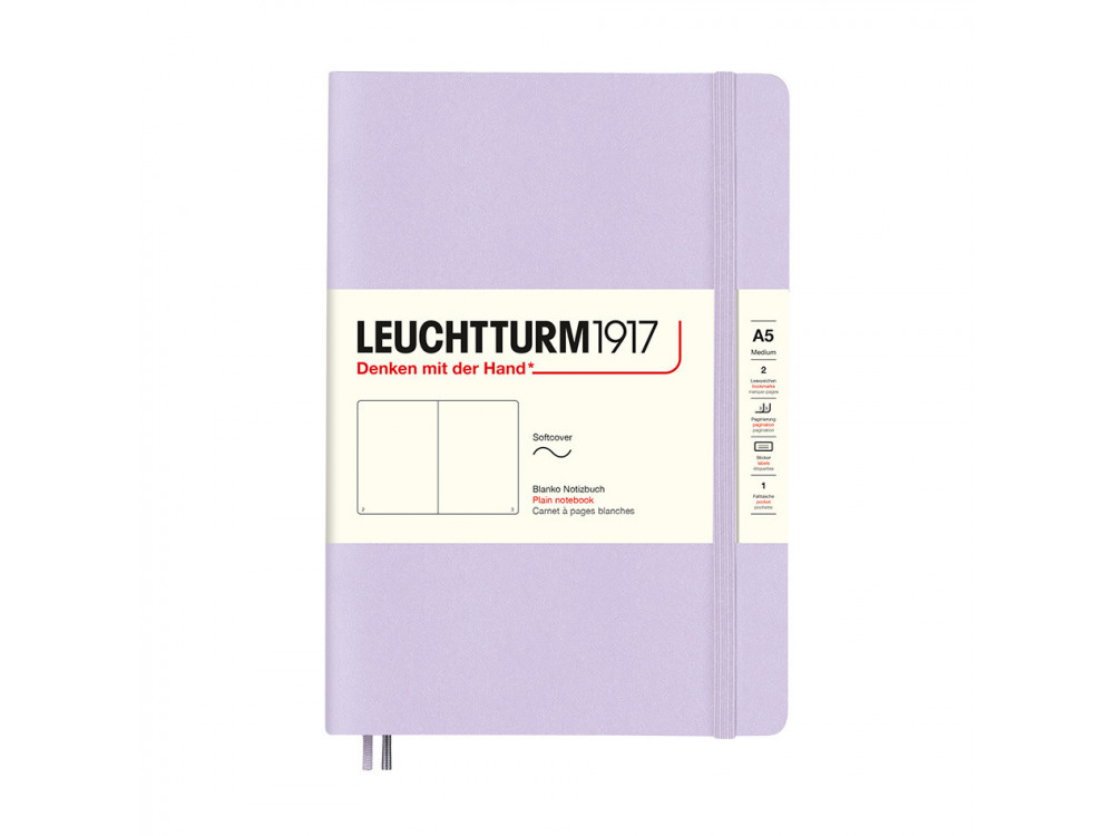 Notebook A5 - Leuchtturm1917 - plain, soft covered, Lilac, 80 g/m2