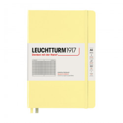 Notebook A5 - Leuchtturm1917 - squared, hard covered, Vanilla, 80 g/m2