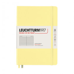 Notebook A5 - Leuchtturm1917 - ruled, hard covered, Vanilla, 80 g/m2