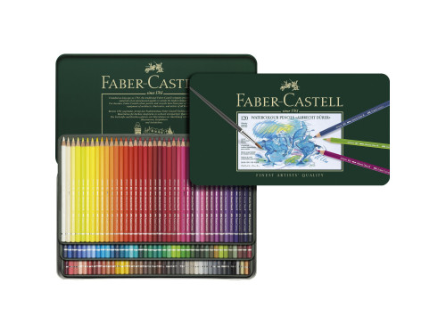 Set of A. Dürer crayons in a metal case - Faber-Castell - 120 colors
