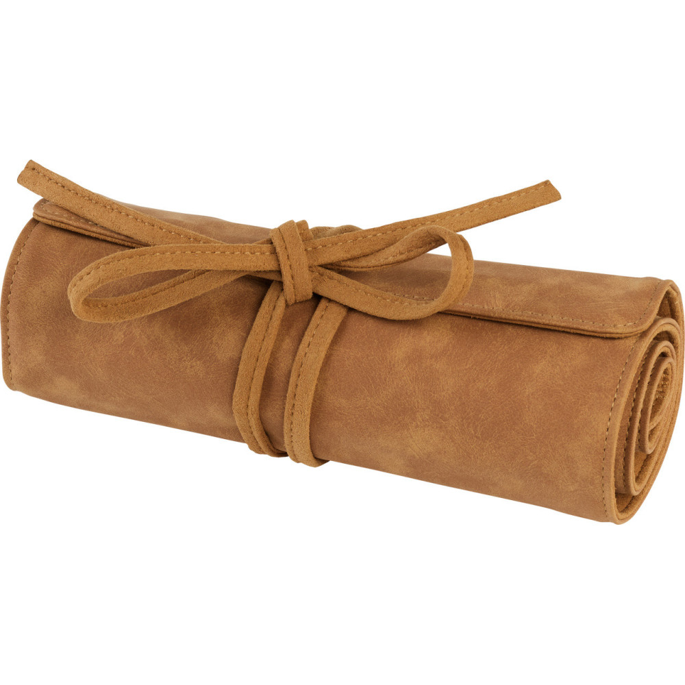 Roll, leather pencil case - Faber-Castell - brown