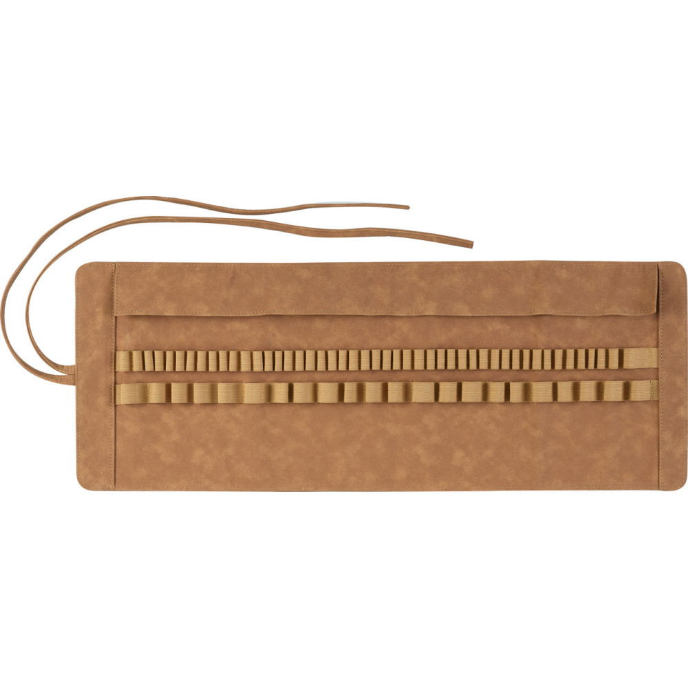 Roll, leather pencil case - Faber-Castell - brown