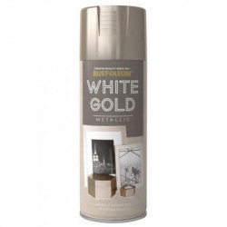 Farba w sprayu Metallic Paint Spray - Rust-Oleum - White Gold, 400 ml