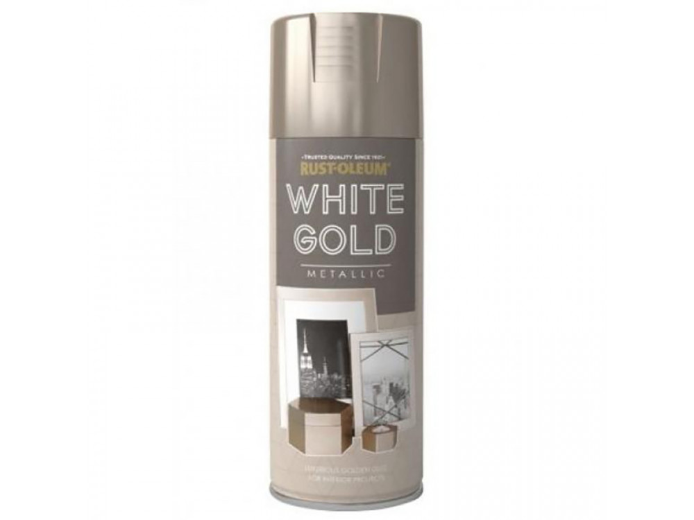 Metallic Spray Paint - Rust-Oleum - White Gold, 400 ml