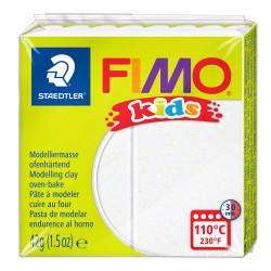 Fimo Kids modelling clay - Staedtler - glitter white, 42 g