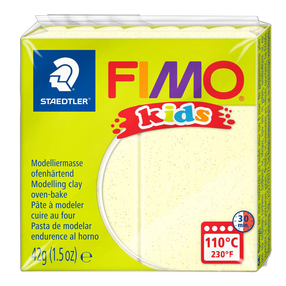 Masa termoutwardzalna Fimo Kids - Staedtler - żółta perłowa, 42 g