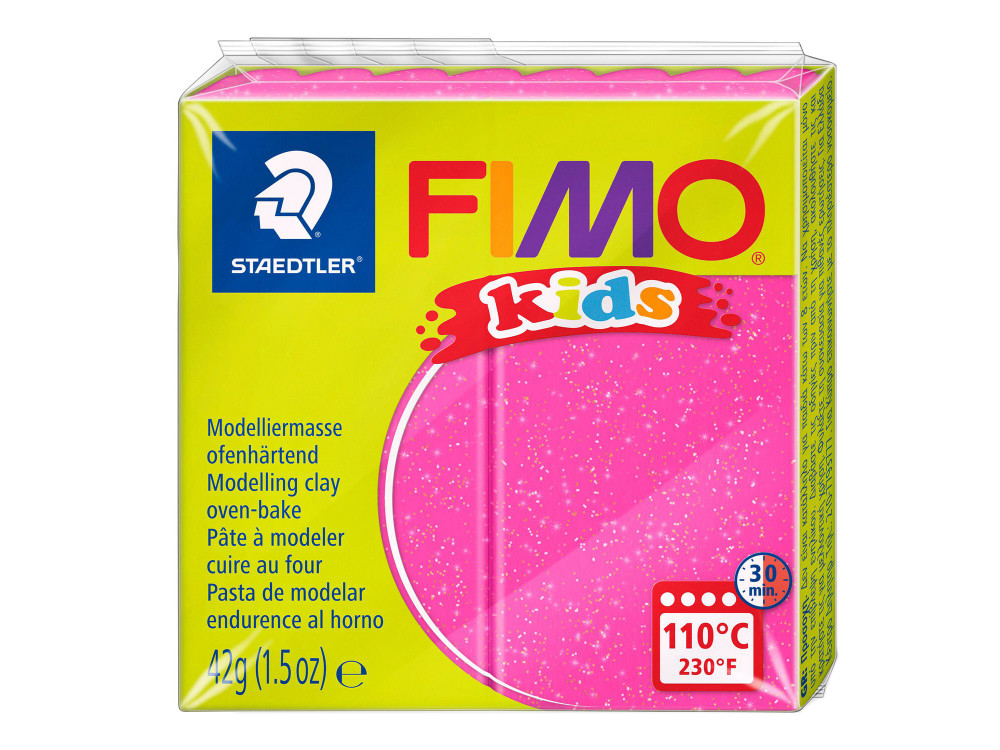 Fimo Kids modelling clay - Staedtler - glitter pink, 42 g