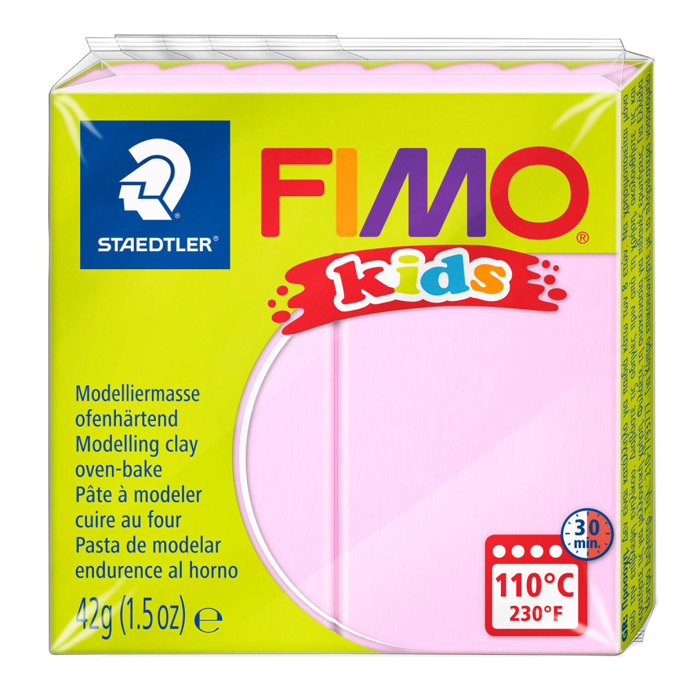 Masa termoutwardzalna Fimo Kids - Staedtler - jasnoróżowa, 42 g