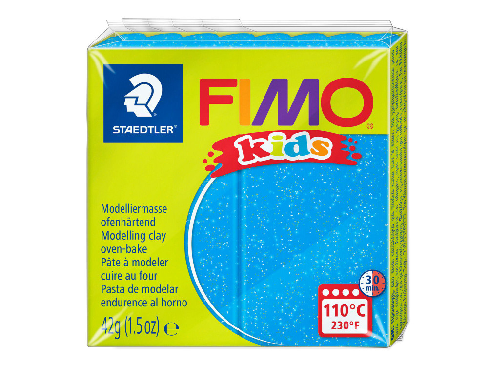 Fimo Kids modelling clay - Staedtler - glitter blue, 42 g
