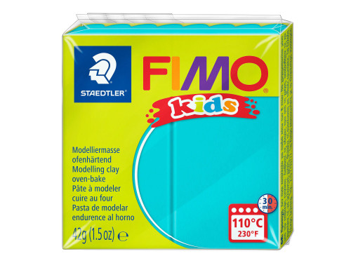 Masa termoutwardzalna Fimo Kids - Staedtler - turkusowa, 42 g
