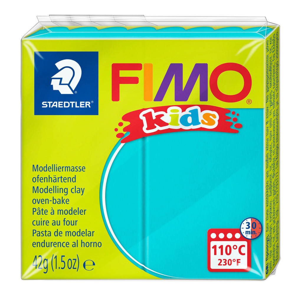 Masa termoutwardzalna Fimo Kids - Staedtler - turkusowa, 42 g