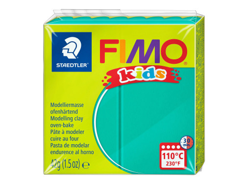 Masa termoutwardzalna Fimo Kids - Staedtler - zielona, 42 g