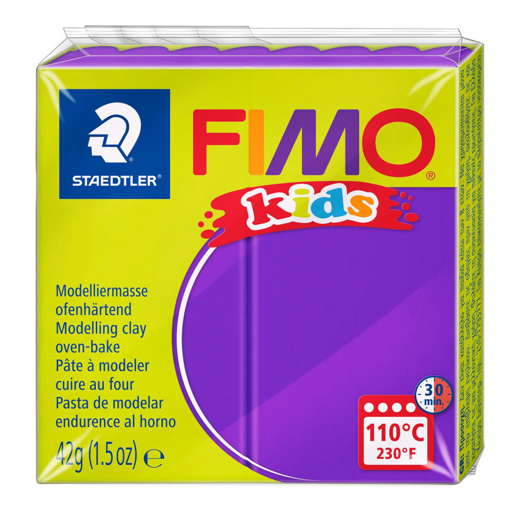 Masa termoutwardzalna Fimo Kids - Staedtler - fioletowa, 42 g