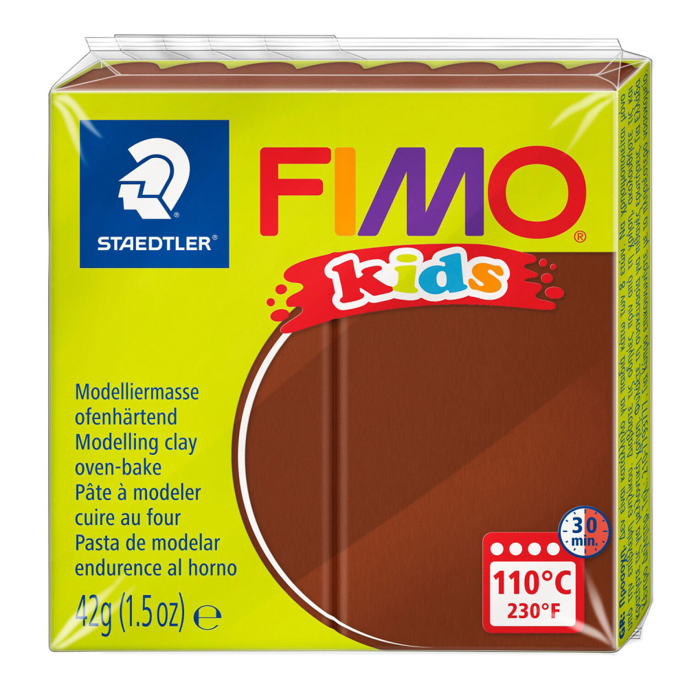 Masa termoutwardzalna Fimo Kids - Staedtler - brązowa, 42 g