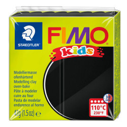 Masa termoutwardzalna Fimo Kids - Staedtler - czarna, 42 g