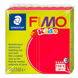 Masa termoutwardzalna Fimo Kids - Staedtler - czerwona, 42 g