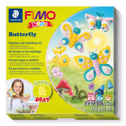 Zestaw Fimo Kids Form & Play - Staedtler - Motyle, 4 kolory x 42 g