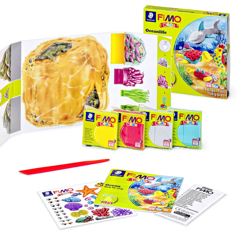 Zestaw Fimo Kids Form & Play - Staedtler - Ocean, 4 kolory x 42 g