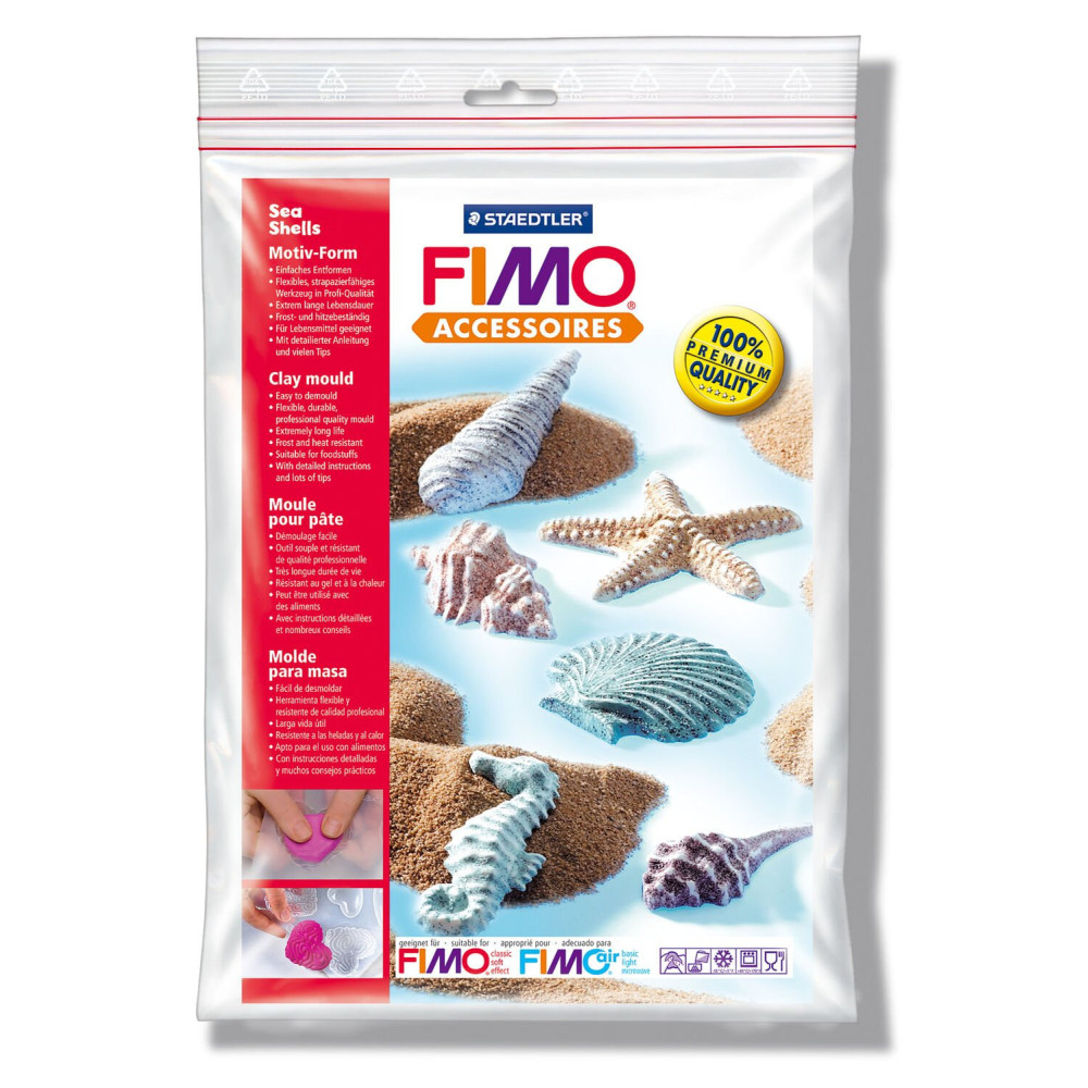 Clay mould Fimo - Staedtler - Sea shells, 6 pcs